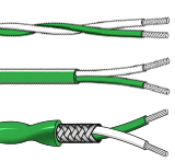 Type K thermocouple cable with PFA insulation for high-temperature and chemical-resistant environments